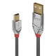 Lindy 36632 cable USB 2 m USB 2.0 USB A Mini-USB B Gris